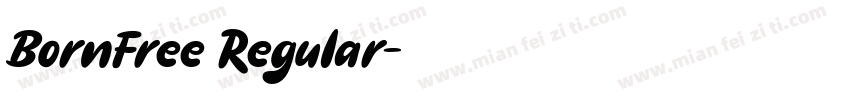 BornFree Regular字体转换